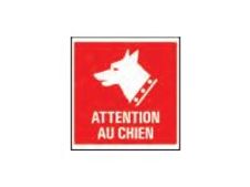 PICKUP - Teken - beware the dog - 150 x 150 mm - zelfklevend - vinyl