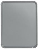 Nobo - Tableau couleur argenté Slimline en acier laqué - 360 x 280 mm