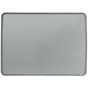 Nobo - Tableau blanc Slimline en acier laqué - 58 x 43 cm - magnétique - cadre gris