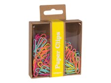 APLI Fluor Collection - set papierklemmen, paperclips en punaises
