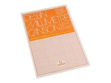 Canson - bloc dessin millimétré - 50 feuilles - A3 - 90G - blanc
