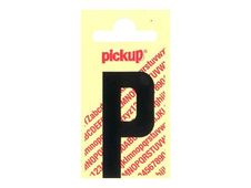 PICKUP LETTERING MONO Nobel - Zelfklevend etiket - voorgedrukt: P - matzwart
