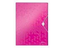 Leitz WOW - doosmap - voor A4 -capaciteit: 250 vellen - metallic roze