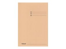 Esselte Manilla - map met 3 flappen - Folio - voor 200 vellen - chamois (pak van 50)