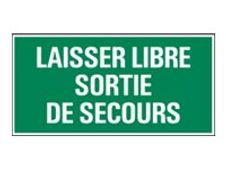 PICKUP - Teken - keep emergency exit free - 300 x 150 mm - polystyreen