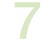 PICKUP Glow In The Dark - Teken - number - 100 mm (height) - zelfklevend