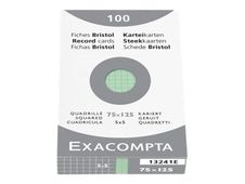 Exacompta - fiches Bristol - 75 x 125 mm (pack de 100)