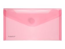 FolderSys - valisette - DL - pour 50 feuilles - rouge, transparent