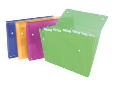 Rexel ICE - valisette - 6 positions - pour 250 x 330 mm - capacité : 120 feuilles - à onglets - bleu, rose, clair, turquoise (pack de 10)