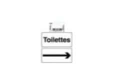 Exacompta teken - toilettes - toilettes - 100 x 100 mm - PVC vinyl