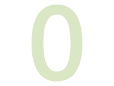 PICKUP Glow In The Dark - Teken - number - 100 mm (height) - zelfklevend