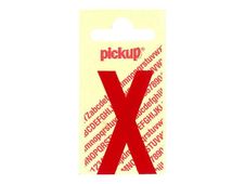 Pickup - Étiquette autocollante - 90 mm - Lettre X - rouge brillant