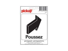 PICKUP - Teken - duwen - richting - 100 x 100 mm - zelfklevend - vinyl
