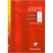 Clairefontaine - Dubbele vellen - A4 - 200 vellen / 400 pagina's - wit - Seyès