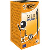 BIC M10 Clic - Balpen - zwart - 1 mm - gemiddeld - terugtrekbaar (pak van 50)