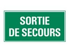 PICKUP - Teken - safety exit - 300 x 150 mm - polystyreen