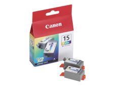 Canon BCI-15 - Pack de 2 - cyan, magenta, jaune - cartouche d'encre originale