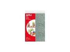 Apli - 4 feuilles A4 à décorer paillettes - coloris assortis