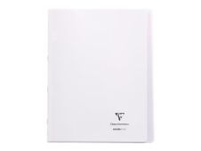 Clairefontaine Koverbook - Notitieboek - geniet - 240 x 320 mm - 24 vellen / 48 pagina's - van ruiten voorzien - transparant, verkrijgbaar in verschillende kleuren - polypropyleen (PP)