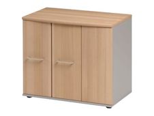 Rangement bas JAZZ+ - L80 x H71 x P48 - 3 portes - Hêtre