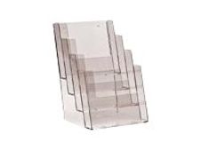 Promocome - Porte-brochures de comptoir A4 - 4 compartiments
