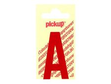 PICKUP LETTERING MONO Nobel - Zelfklevend etiket - voorgedrukt: A - glanzend rood