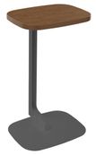 Gueridon ILO - L40xP30xH66cm - pieds carbone - finition noyer