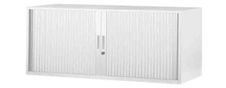 Réhausse pour armoire à rideaux métalliques - L120 x P43 x H43 cm - blanc