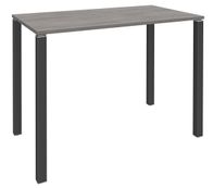 Table Lounge 4 pieds - L140xH105xP80 cm - Pied carbone - plateau imitation chêne gris