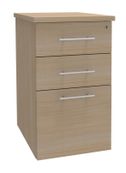 Caisson bout de bureau IDRA/DUAL - L47 x P60 cm - Imitation Chêne clair