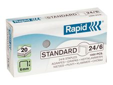 Rapid Standard - 1000 agrafes - 24/6 - 6 mm