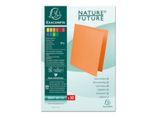 Exacompta Nature Future Bahia 80 - Insteekmap - A4 - voor 100 vellen - verschillende kleuren (pak van 30)