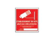PICKUP - Teken - under video surveillance - 150 x 150 mm - zelfklevend - vinyl