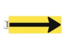 Exacompta teken - pijl - 300 x 100 mm - vinyl - zwart, geel