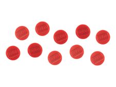 Nobo aimant - 3,8 cm de diamètre - rouge (pack de 10)