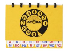 ATOMA - telefoonboek - 140 x 180 mm - 40 pagina's - retro