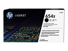 HP 654X - Hoog rendement - zwart - origineel - LaserJet - tonercartridge (CF330X) - voor Color LaserJet Enterprise M651dn, M651n, M651xh; Color LaserJet Managed M651dnm, M651xhm