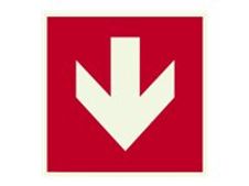 PICKUP - Teken - pijl - richting - 150 x 150 mm - zelfklevend - polystyreen