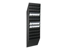 Durable Flexiboxx - Présentoir mural porte-document - 12 cases A4 paysage - noir