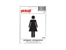 PICKUP - Teken - ladies - 100 x 100 mm - zelfklevend - vinyl