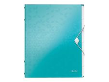 Leitz WOW - classeur - 6 positions - pour A4 - capacité : 200 feuilles - à onglets - turquoise métallisée