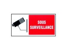 PICKUP MARKING - Teken - under surveillance - rechthoekig - 300 x 150 mm - polystyreen