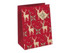 Clairefontaine Lovely Home Pocket - Sac cadeau rouge - 17 cm x 6 cm x 22 cm