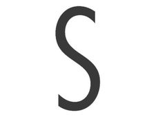 PICKUP Home 3D Stockholm - Teken - capital letter - 90 mm (height) - voor bevestiging op oppervlak - zelfklevend - acryl - grijs
