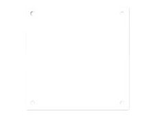 Pickup Home 3D - Plaque Acier blanc 3 mm - 10 x 10 cm
