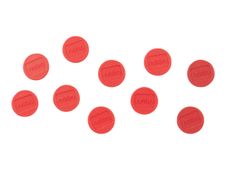 Nobo aimant - 1,3 cm de diamètre - rouge (pack de 10)