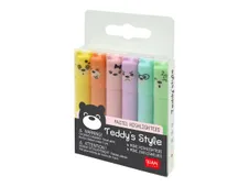 LEGAMI Teddy's Style Mini Pastel - markeerstift (pak van 6)