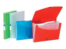 Viquel Propyglass - Classeur ménager (valisette trieur) 6 onglets - disponible dans différentes couleurs