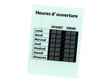 PICKUP Marking Heures d'ouverture - planner board