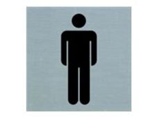 PICKUP Alulook - Teken - herentoilet - 80 x 80 mm - zelfklevend